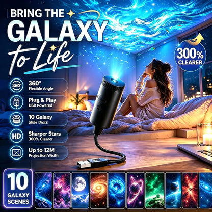 Plug-and-Play HD Galaxy & Ocean Projector Night Light🥳