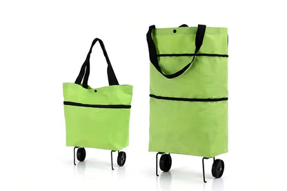 2-in-1 Foldable Rolling Grocery Cart Bag upsell