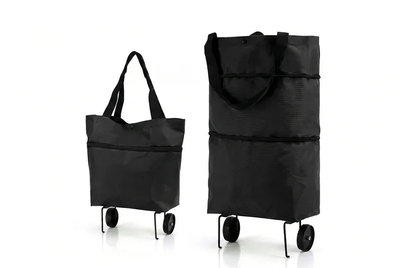 2-in-1 Foldable Rolling Grocery Cart Bag upsell