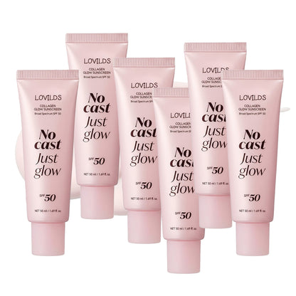 No Cast Just Glow Collagen Sunscreen | SPF 50 Broad Spectrum Face Sunscreen