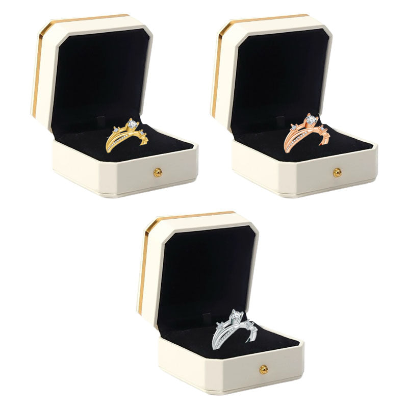 Titanium Ion Wellness Ring - Sparkling Moissanite Comfort Fit Band