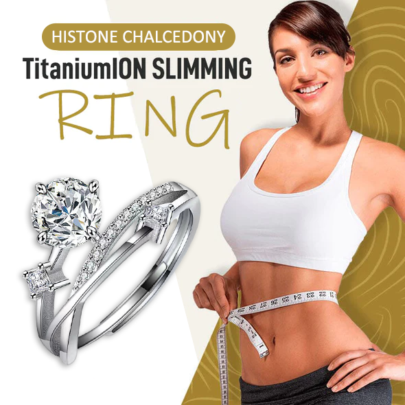 Titanium Ion Wellness Ring - Sparkling Moissanite Comfort Fit Band