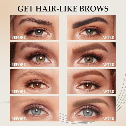 Smudge-Proof 4-Tip Eyebrow Pen for Perfect Brows All Day