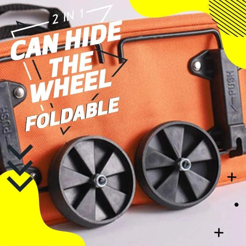 2-in-1 Foldable Rolling Grocery Cart Bag upsell