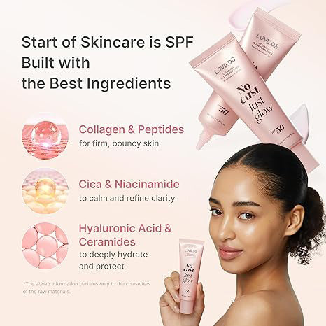 No Cast Just Glow Collagen Sunscreen | SPF 50 Broad Spectrum Face Sunscreen