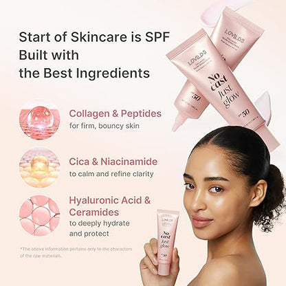 No Cast Just Glow Collagen Sunscreen | SPF 50 Broad Spectrum Face Sunscreen