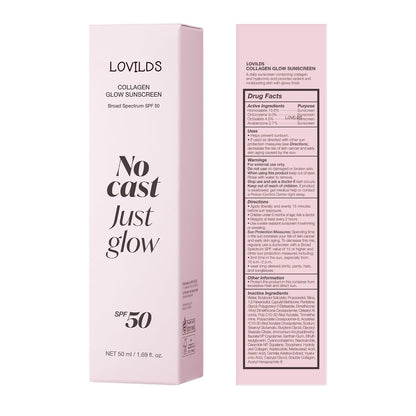 No Cast Just Glow Collagen Sunscreen | SPF 50 Broad Spectrum Face Sunscreen