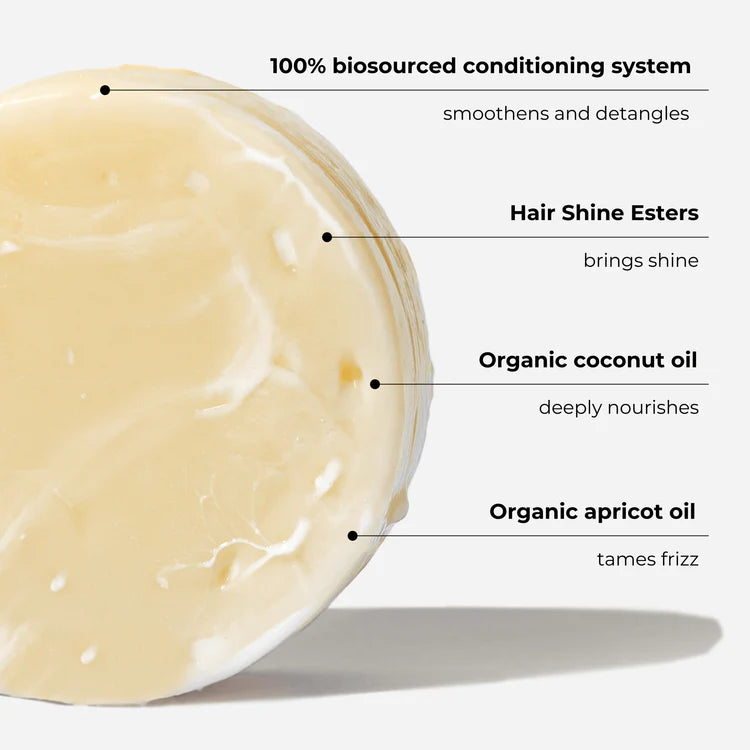 Deep Nourishing Solid Conditioner for Frizz Control and Natural Shine Restoration