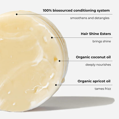 Deep Nourishing Solid Conditioner for Frizz Control and Natural Shine Restoration