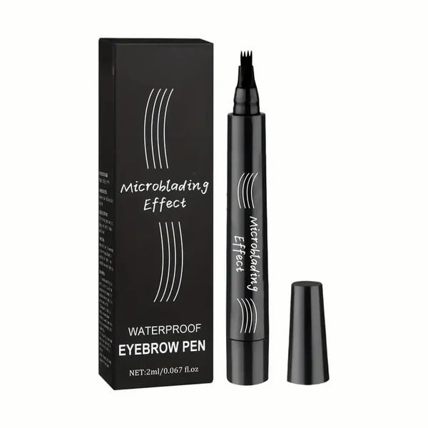 Smudge-Proof 4-Tip Eyebrow Pen for Perfect Brows All Day