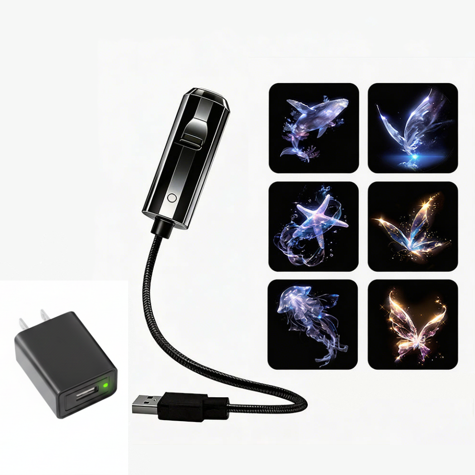 Plug-and-Play HD Galaxy & Ocean Projector Night Light🥳
