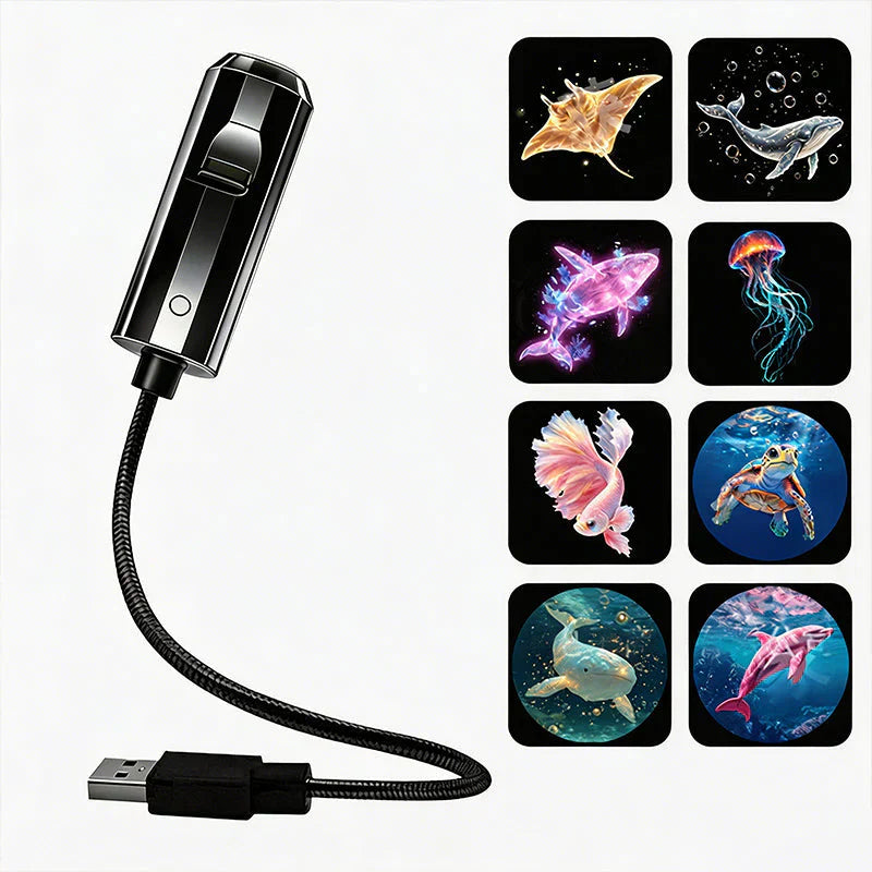 Plug-and-Play HD Galaxy & Ocean Projector Night Light🥳