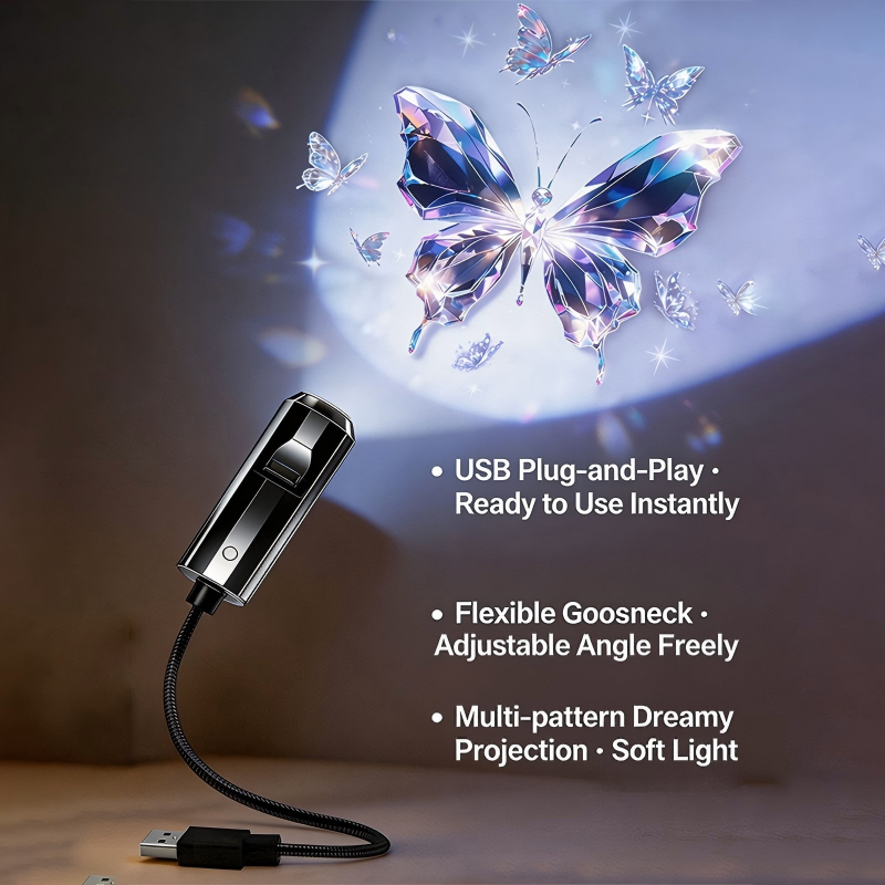 Plug-and-Play HD Galaxy & Ocean Projector Night Light🥳
