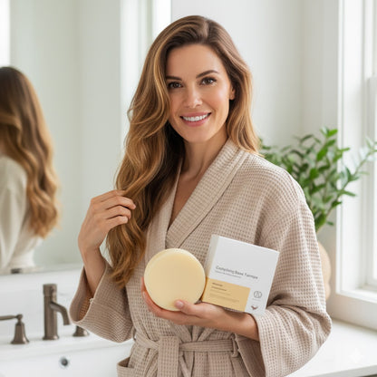 Deep Nourishing Solid Conditioner for Frizz Control and Natural Shine Restoration